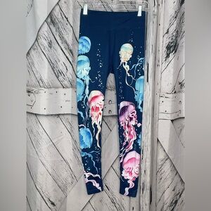 Seni By Fitrebel Capri Leggings Jellyfish Design S